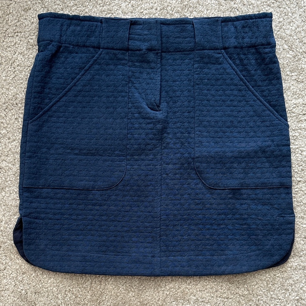 Garnet Hill Deep Blue Mini Skirt